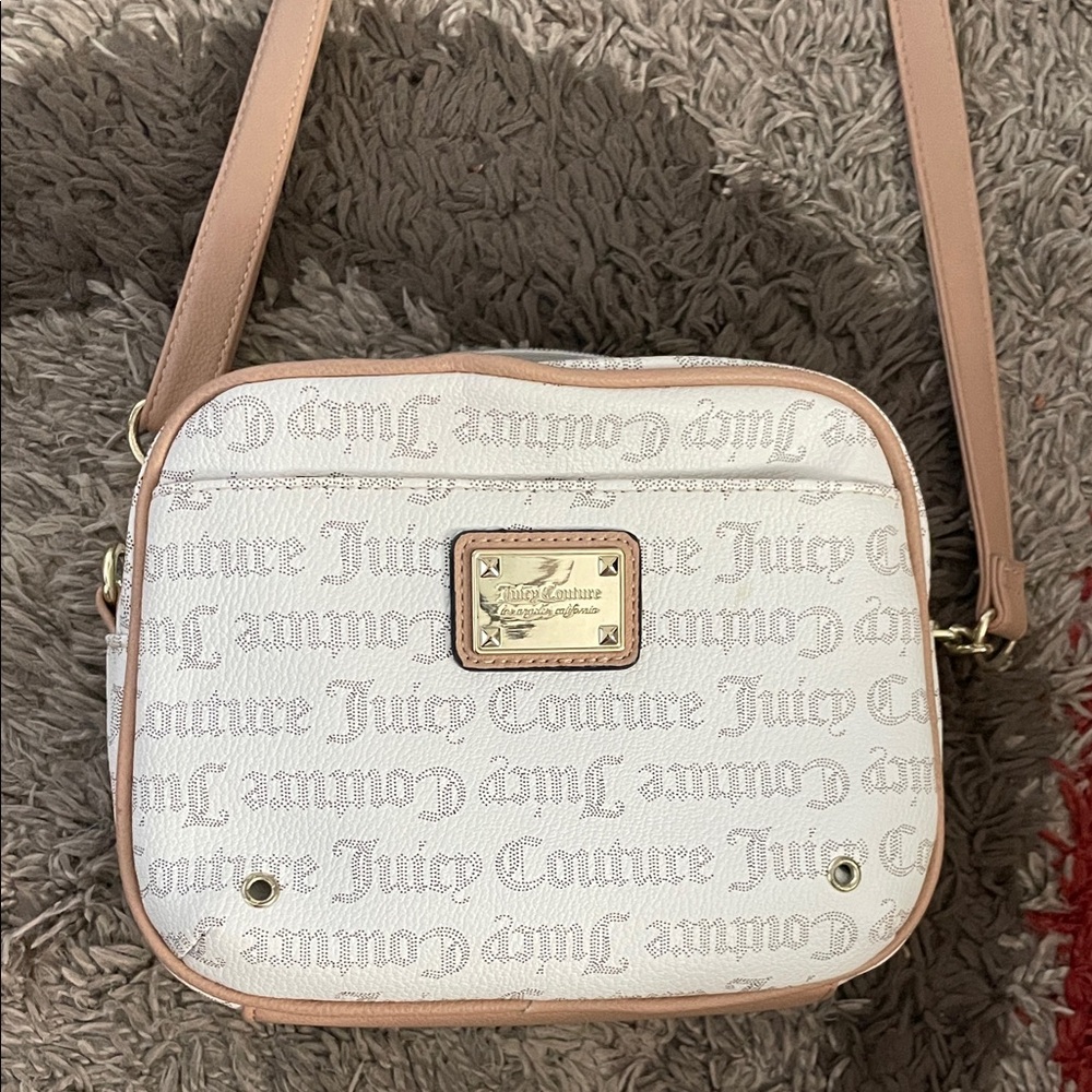 Juicy Couture Cream Crossbody Gold hardware